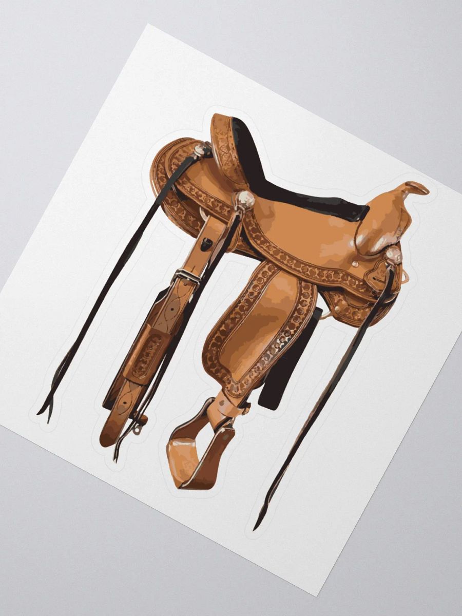 Western Saddle Sticker product image (2)