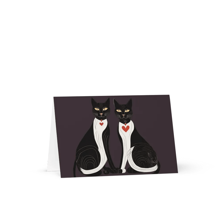 BLACK & WHITE TUXEDO LOVE CATS product image (8)