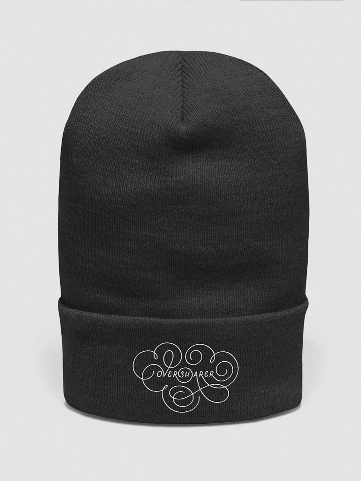 Oversharer Embroidered Beanie product image (1)