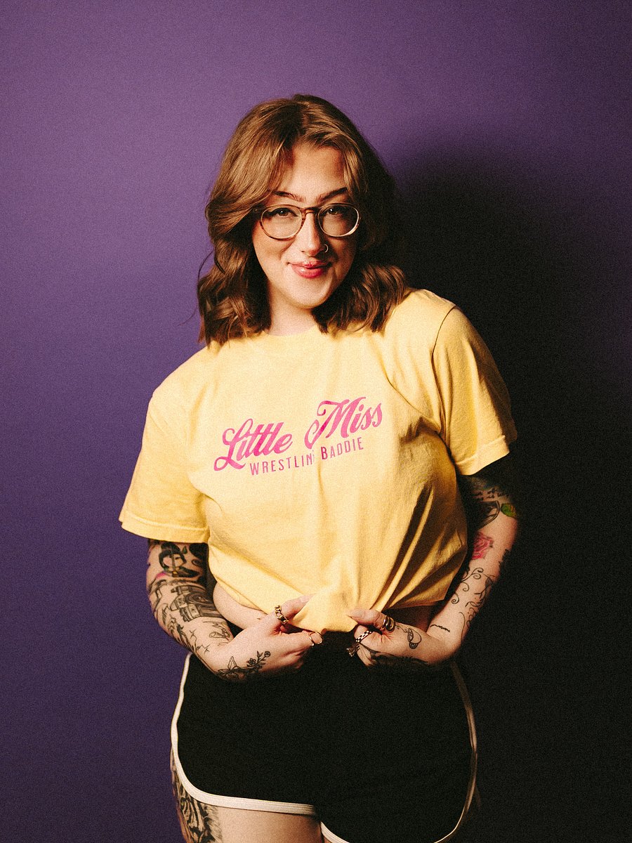 Little Miss Wrestling Baddie Short Sleeved T-Shirt product image (2)