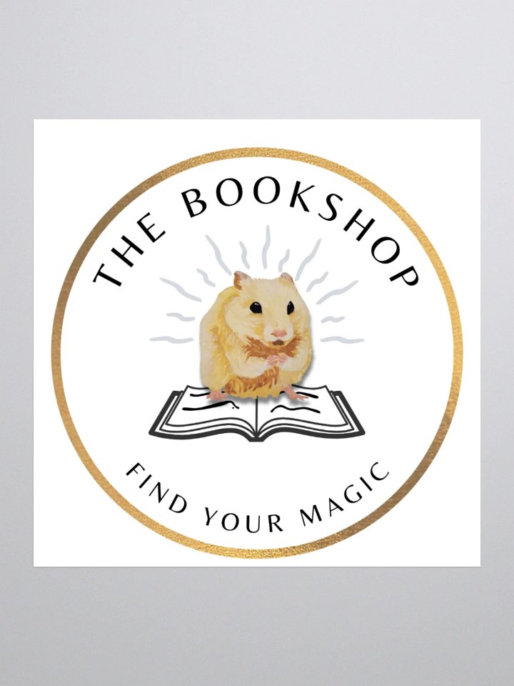 Hamster bookshop stickers product image (1)