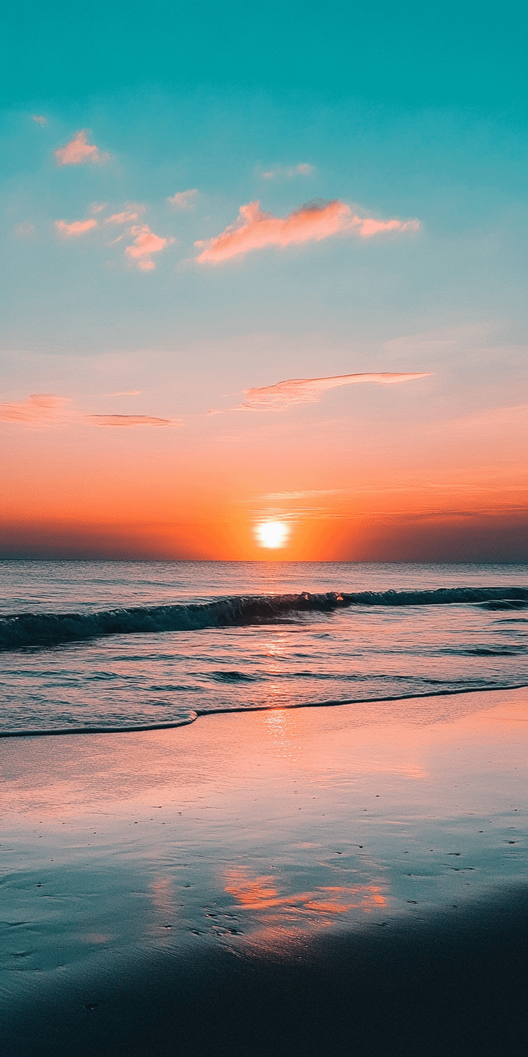 Phone Background Beach Sunset product image (4)