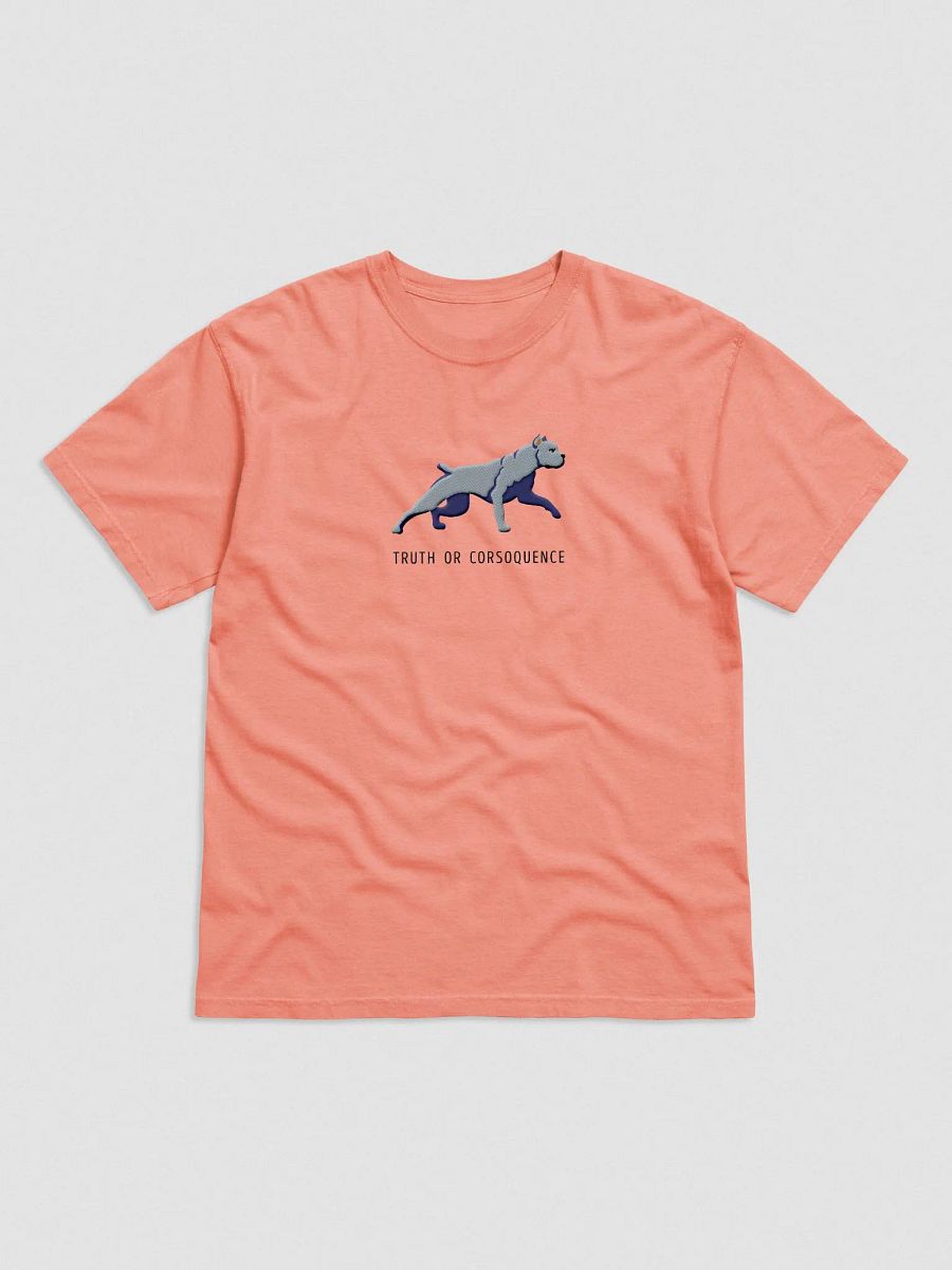 Truth or Corsoquence T-Shirt(Embroidered) of a Cane Corso(Blue) product image (4)