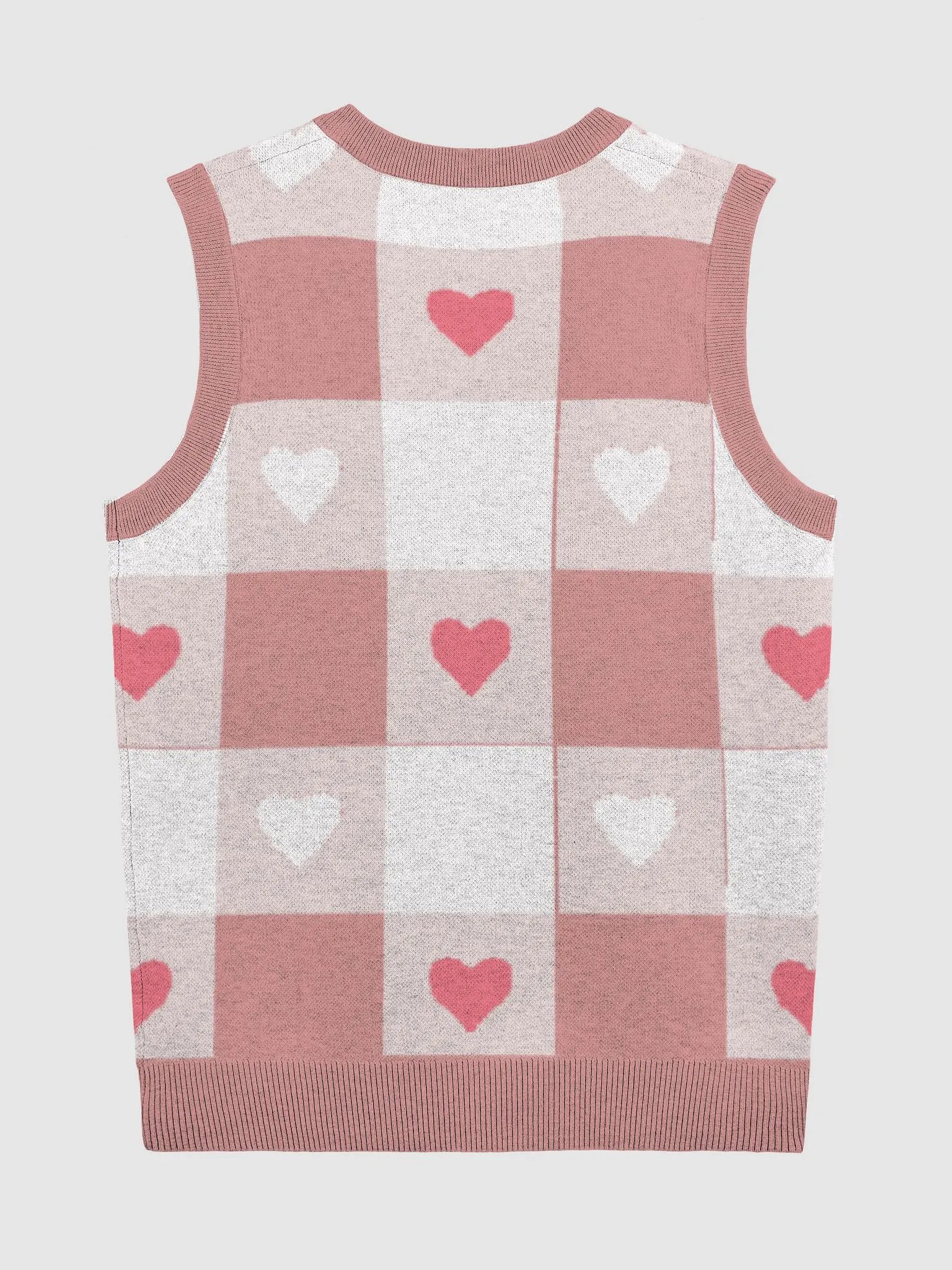 TeddyChan Plaid Vest - Pink product image (8)