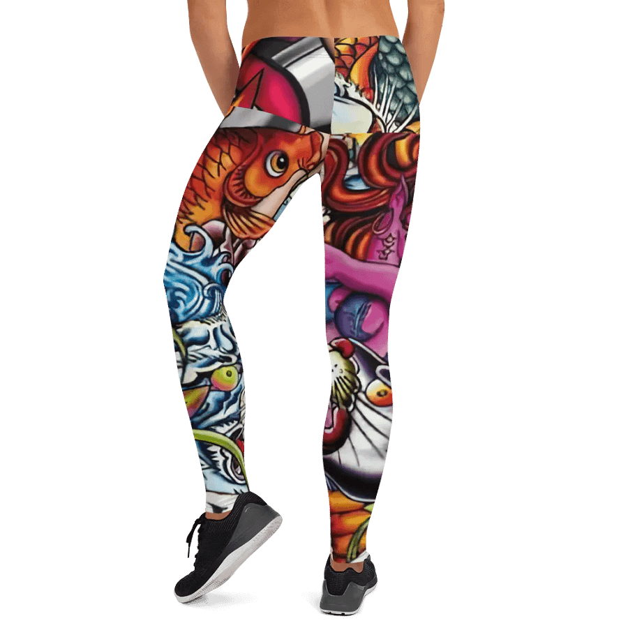 Inked Elegance All-Over Leggings product image (12)