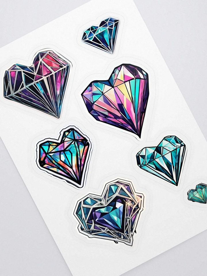 Geometric Heart Sticker Sheet product image (1)