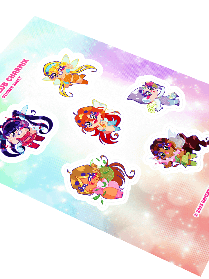 Winx Club Chibi Charmix Sticker Sheet product image (2)