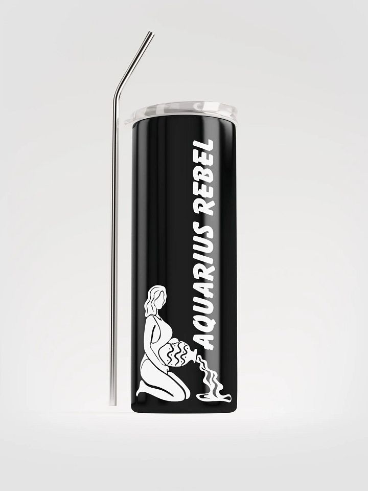 Aquarius Rebel Stainless Steel Tumbler: Celebrate Zodiac Vibes! ♒ product image (1)