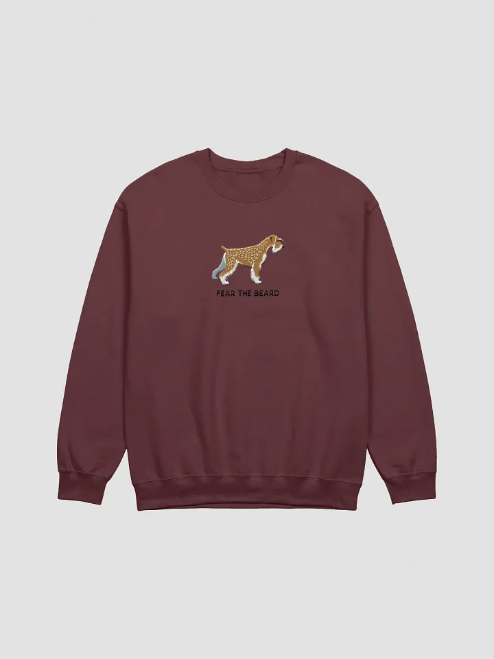 Fear the Beard Sweatshirt (Embroidered) of a Standard Schnauzer(Wheaten) product image (5)