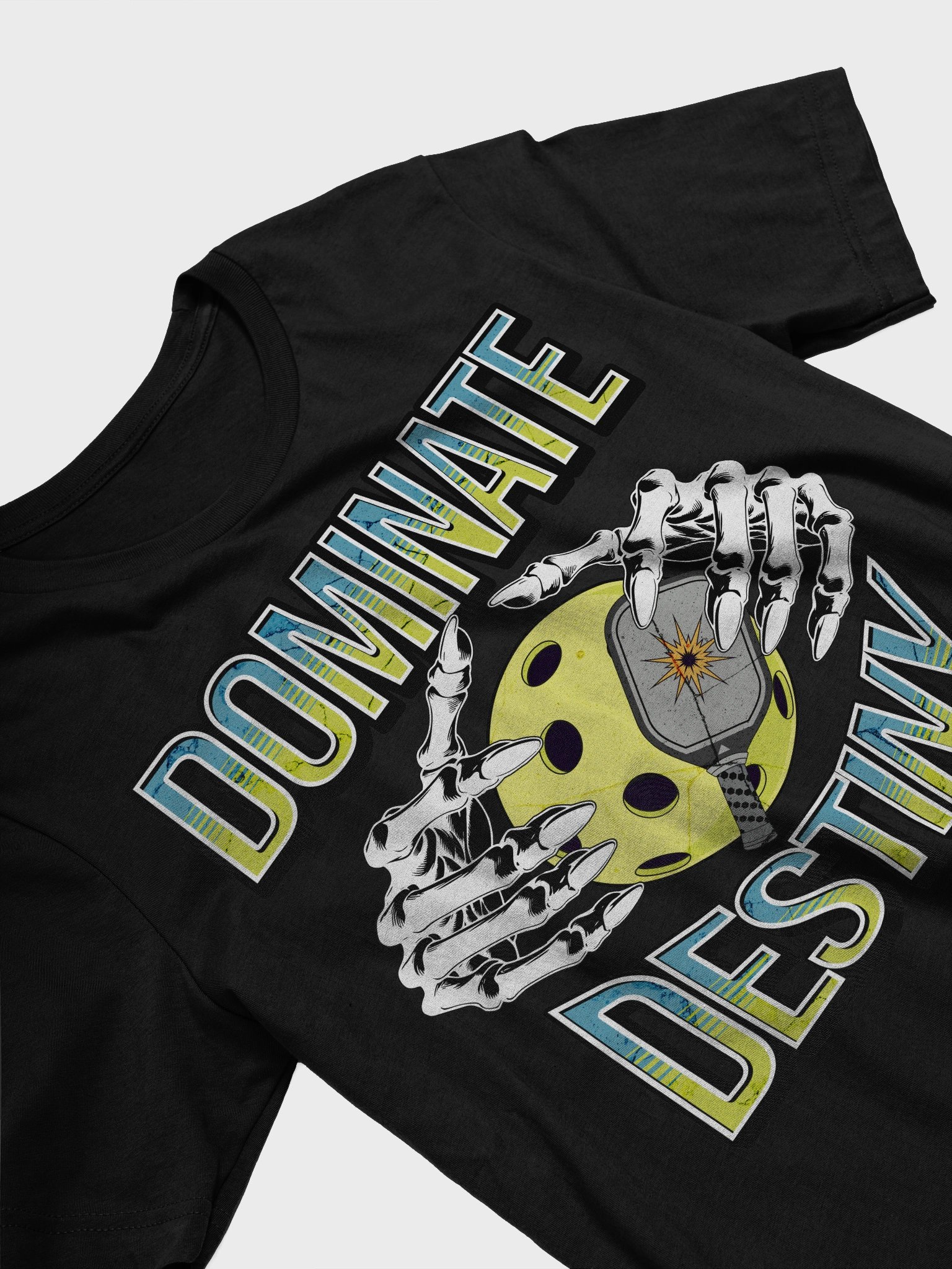 Dominate Destiny Pickleball Skeleton T-Shirt product image (2)