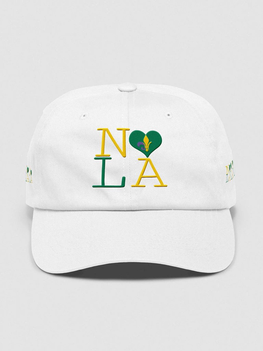 I LOVE NOLA **EMBROIDERED CAP LEGACY LOGO** (MARDI GRAS 2) product image (1)
