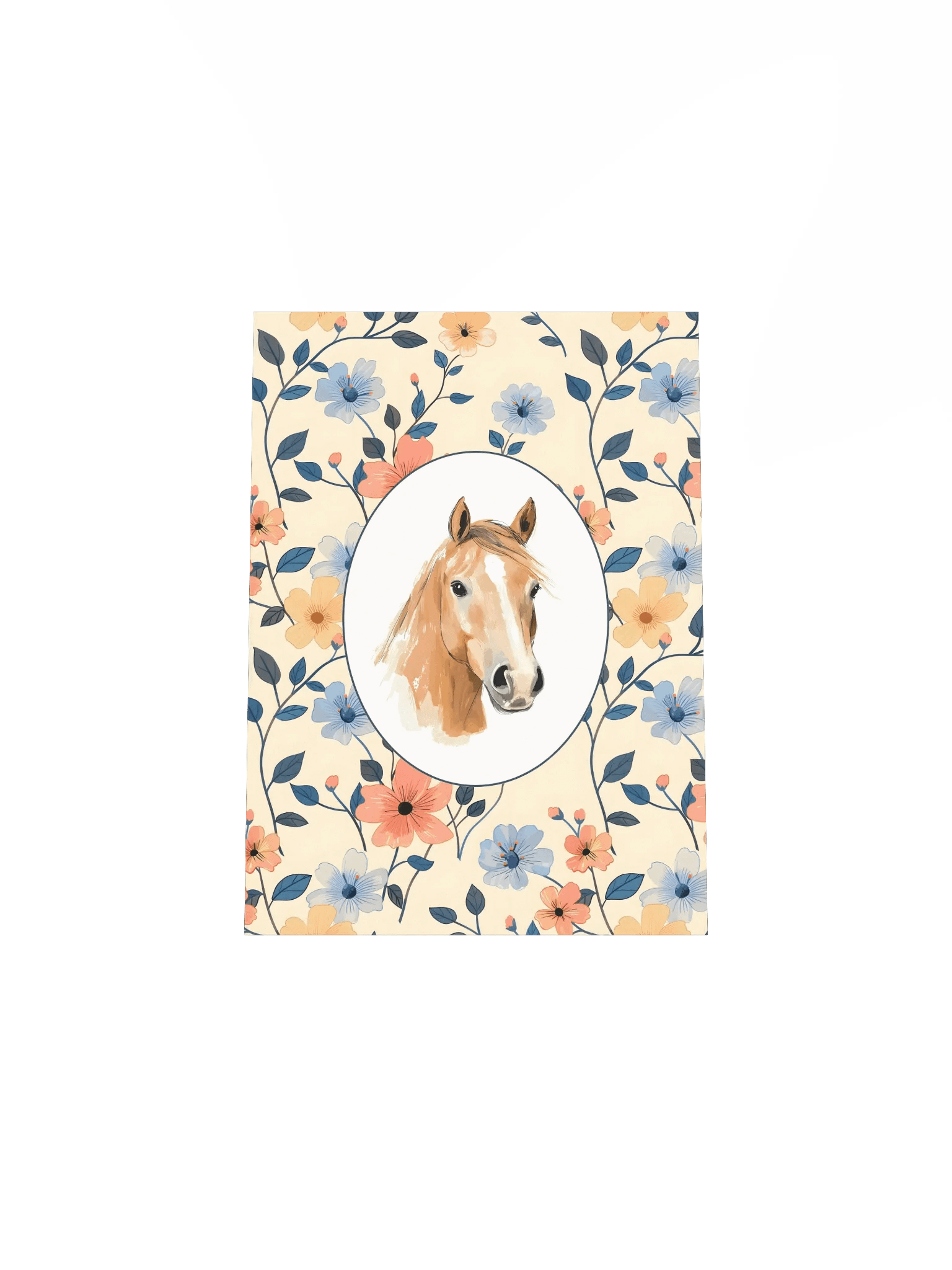 Horse on Boho Wildflower Pattern product image (7)