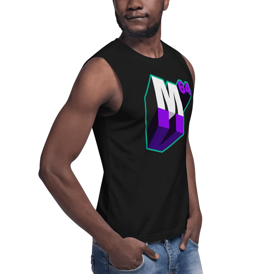 M64 Plays Logo Muscle Tank (Founding Member Edition) product image (8)