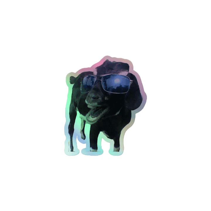 holographic goat sticker product image (1)