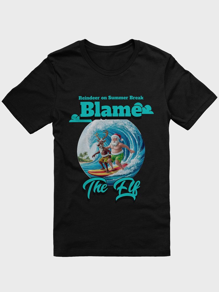 Surfing Santa and Reindeer T-Shirt product image (2)