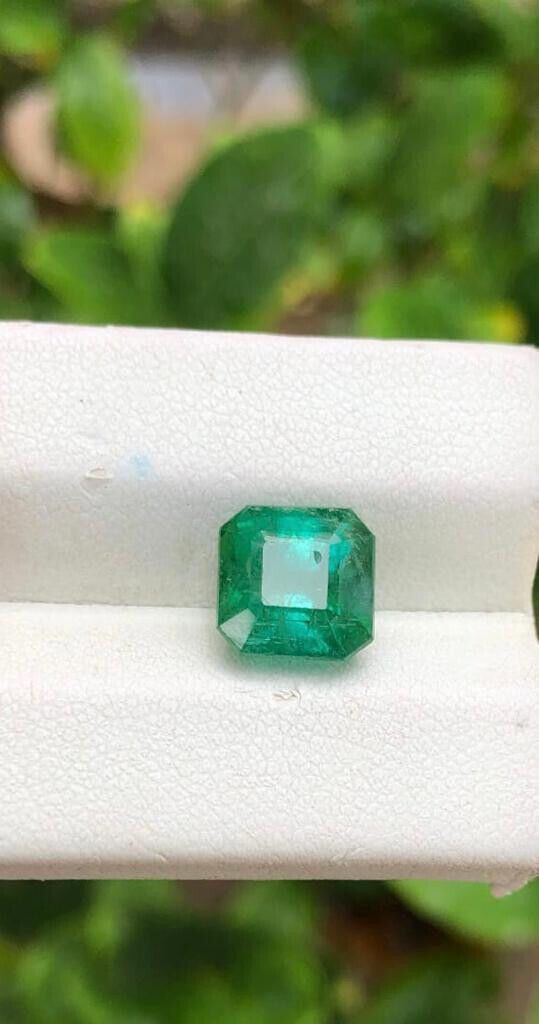 TOURMALINE EMERALD CUT GREEN COLOR GEMSTONE FOR JEWELRY RING, 4.80 CARAT product image (2)