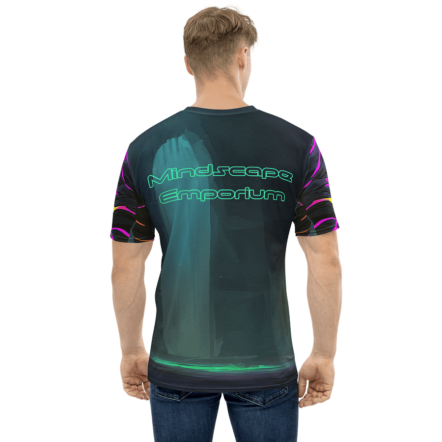 Neon Sentinel Men’s Graphic Tee product image (5)