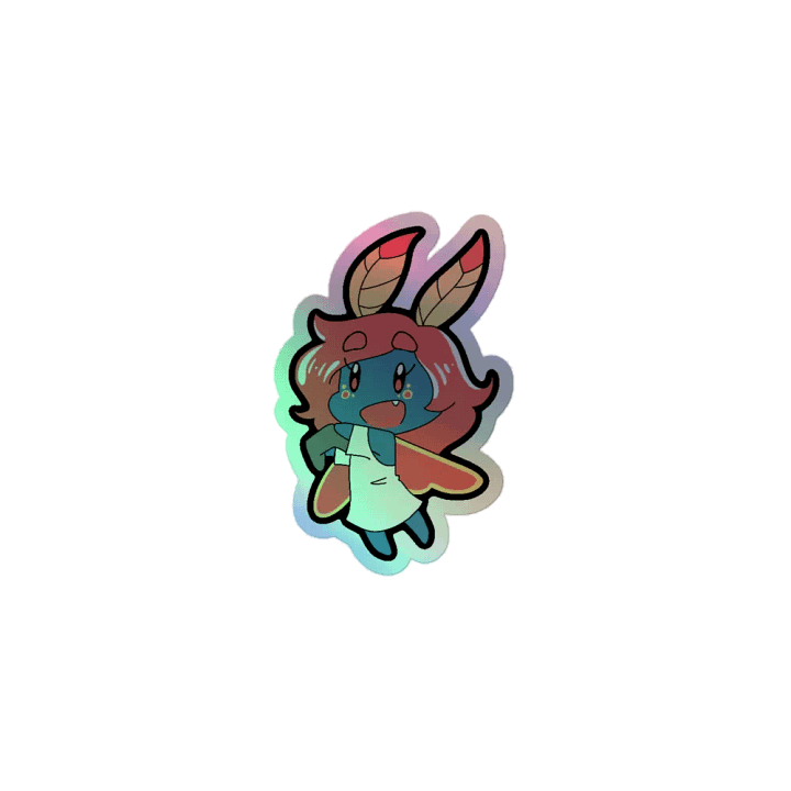 Drey the Moth Holographic Sticker product image (1)