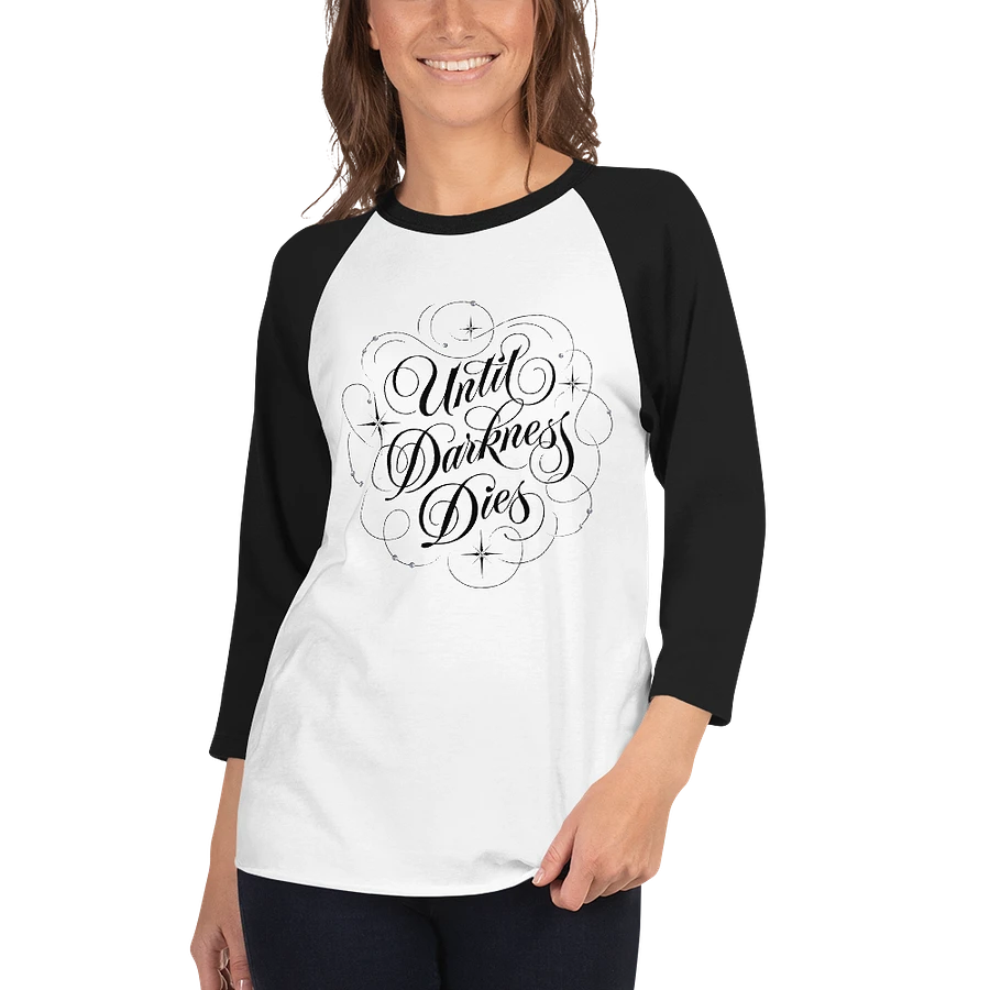 Until Darkness Dies (swirls design) Fine Jersey Raglan Tee product image (34)