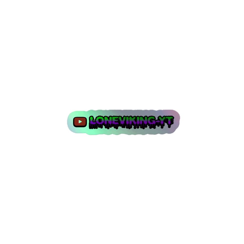 LoneViking YouTube Holo Sticker product image (1)