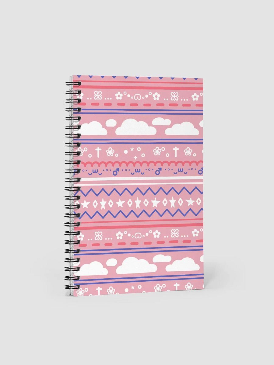 Cloudy Christmas Notebook - Pink product image (1)