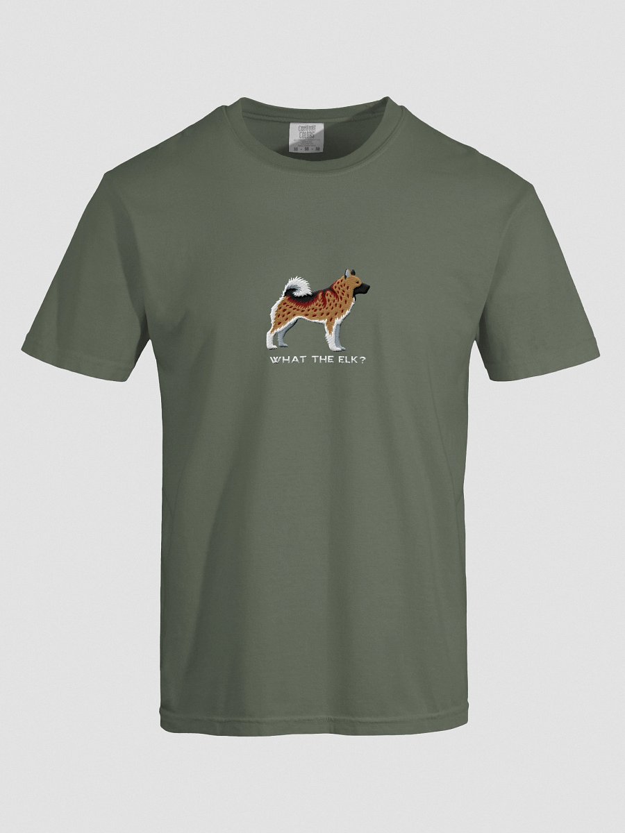 What the Elk? T-Shirt(Embroidered) of a Norwegian Elkhound(Brown) product image (27)