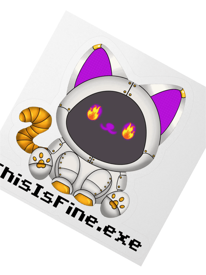 PalBot ThisIsFine.exe Sticker product image (6)