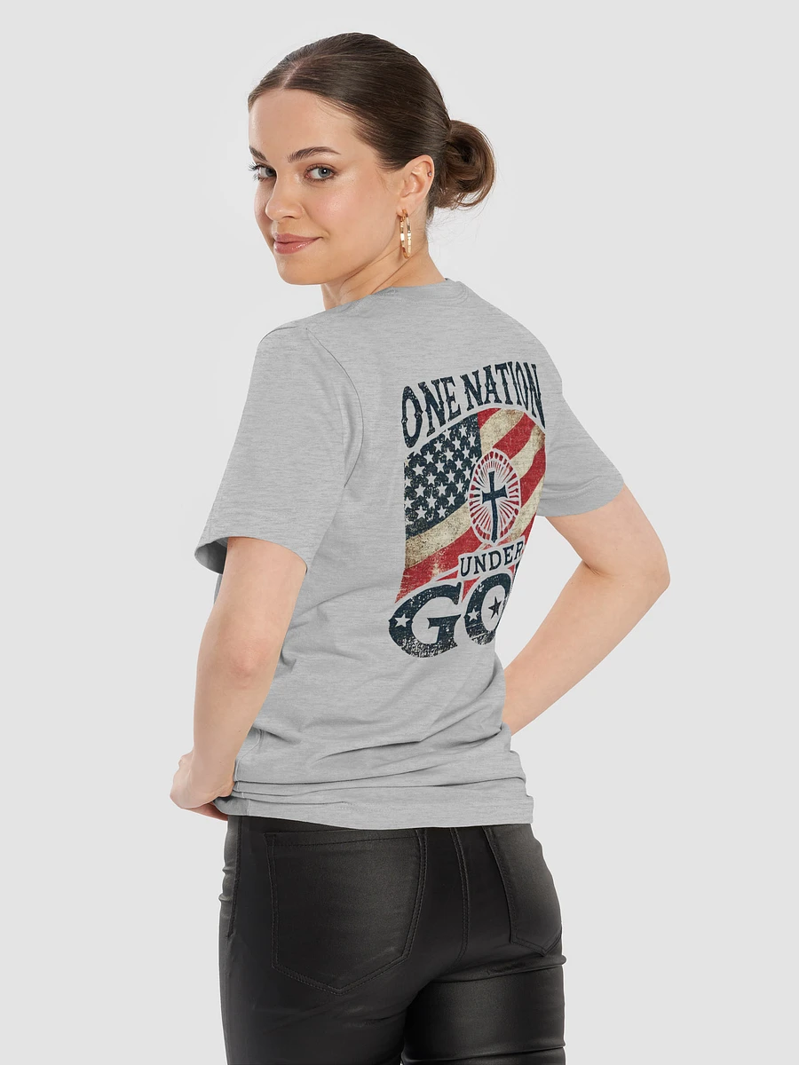 One Nation Under God Vintage American Flag Design - T-Shirt product image (34)