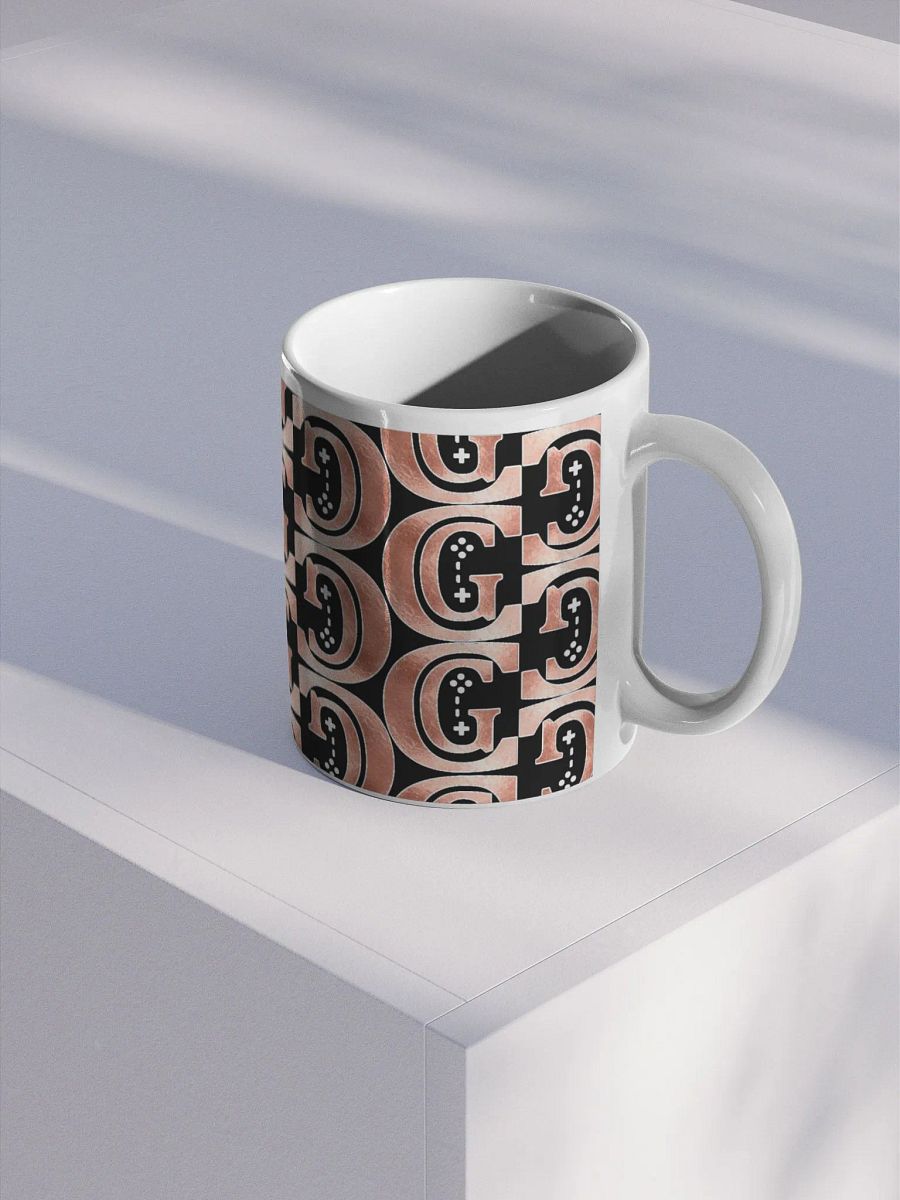 Dark Rose Gold Logo Pattern Mug product image (2)