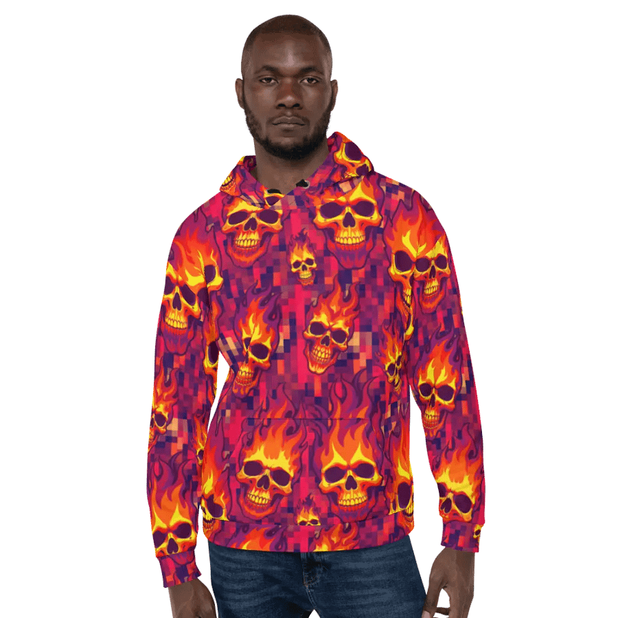 Neon Pixel Inferno Skulls (Primal) product image (6)