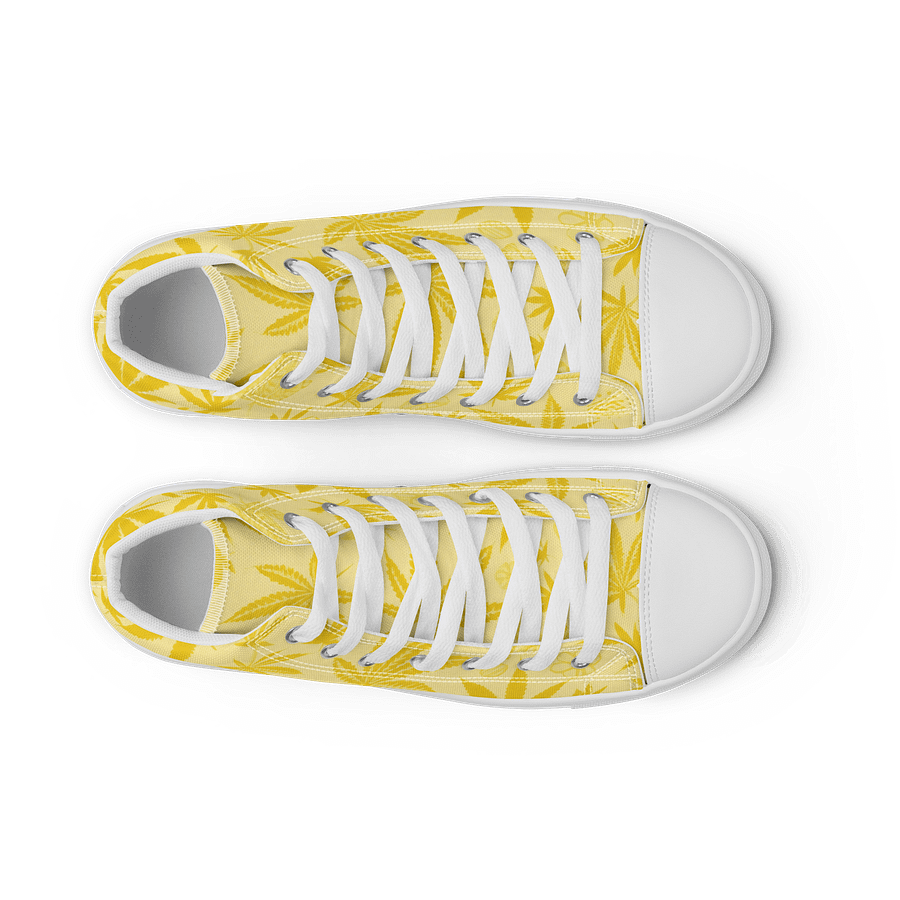 Yellow Monochrome Cannabis High Tops product image (9)