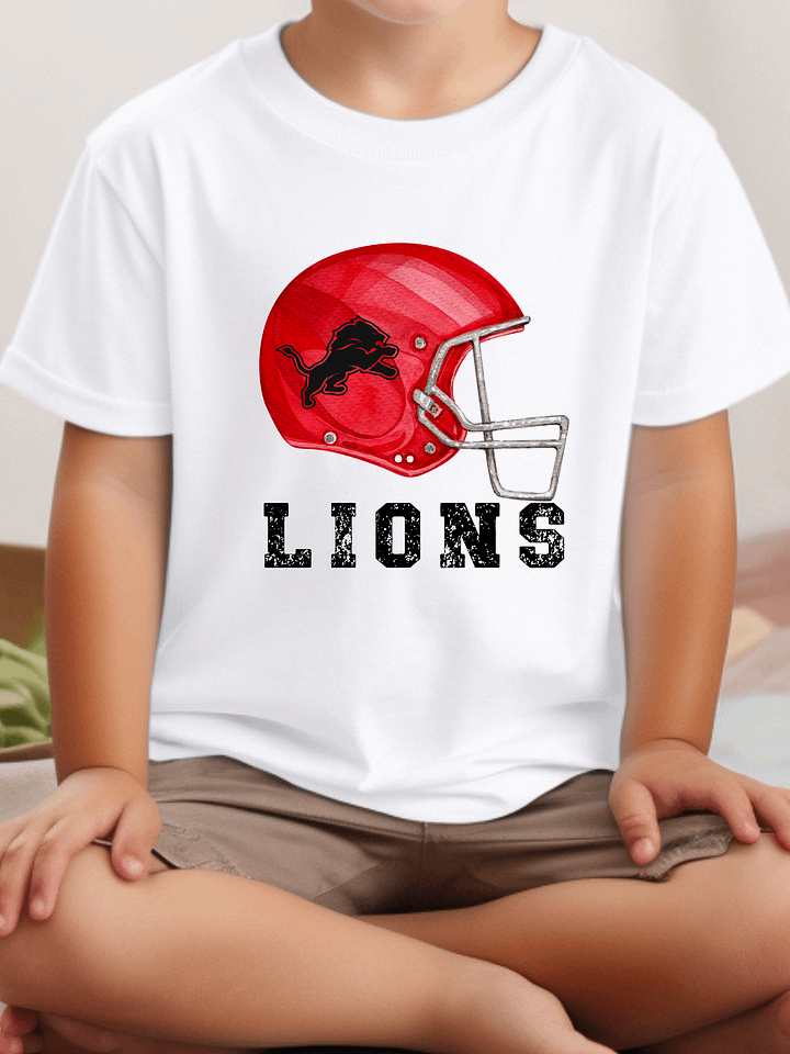 Toddler Boys Lions Football T-Shirt (Homemade) product image (1)