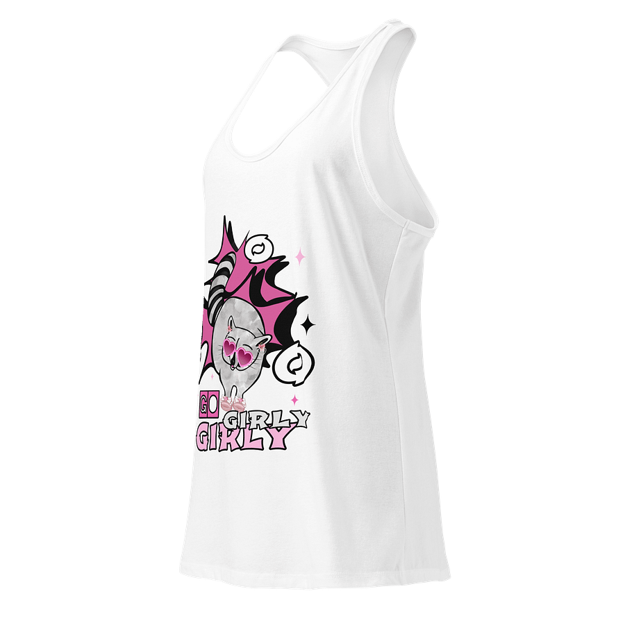 Girly Raccoon Chic Racerback Tank product image (19)