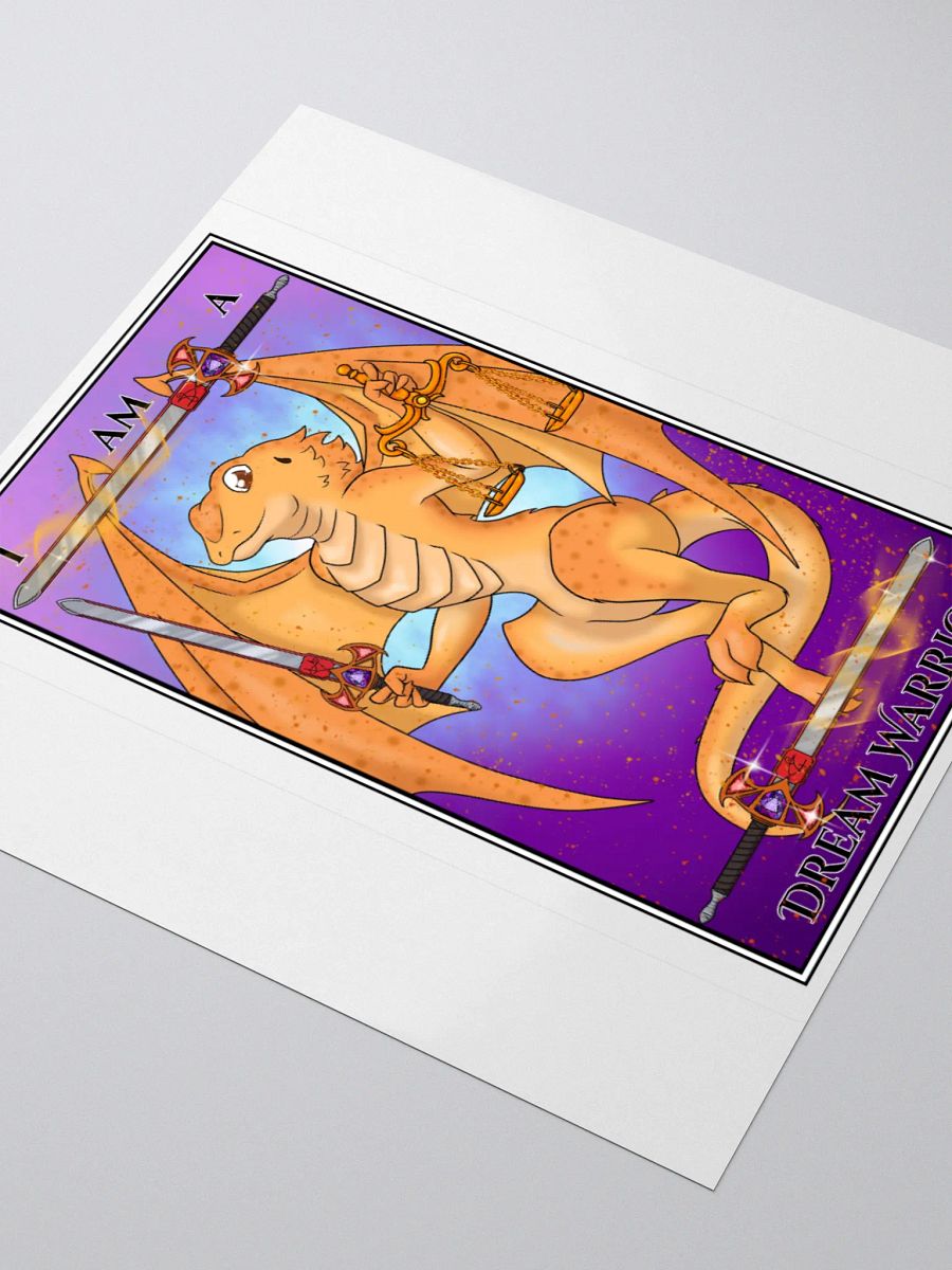 Day of the Dragon "Justice" Tarot Card Sticker product image (8)