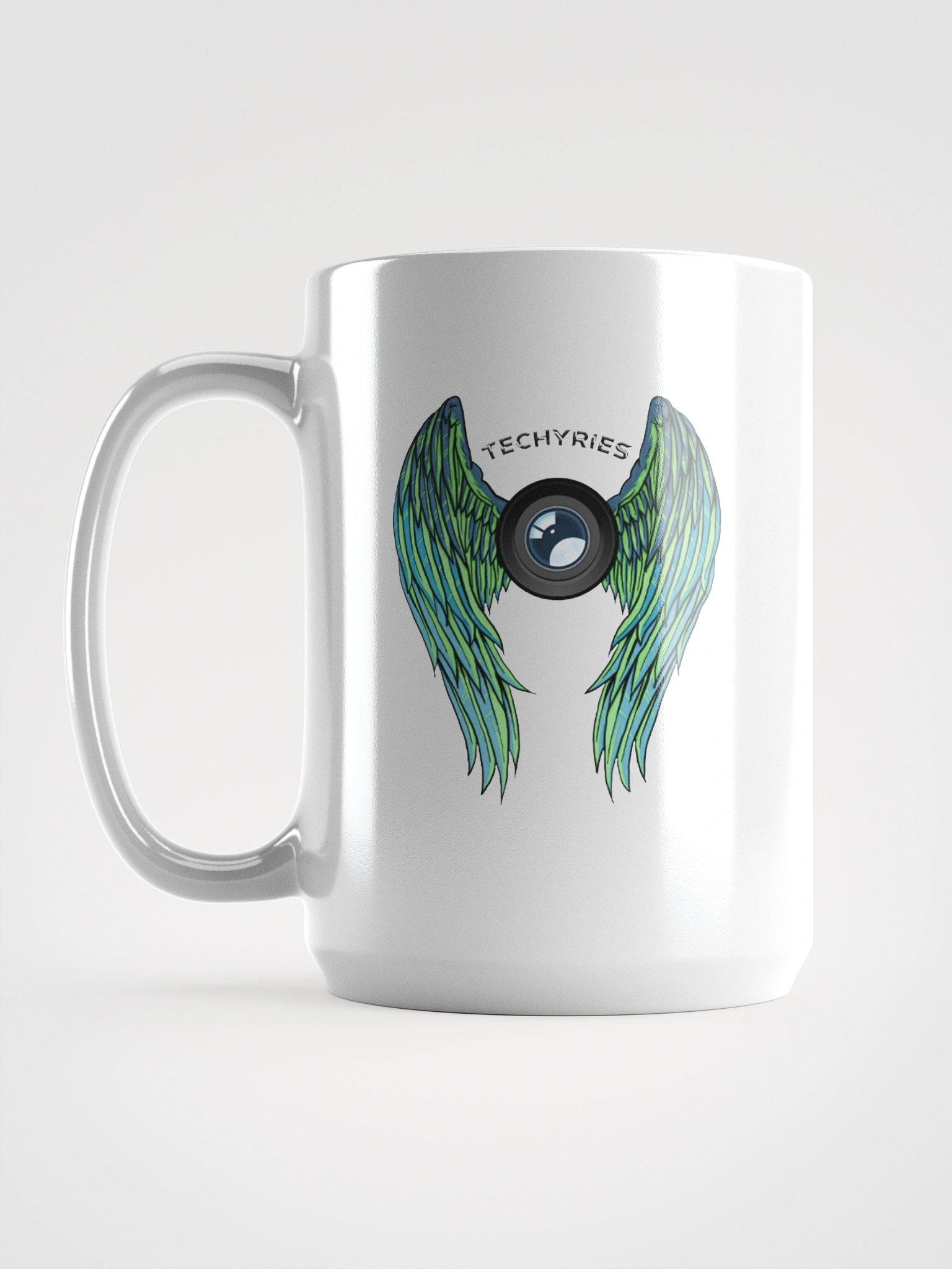 Techyries Logo White Glossy Mug product image (6)