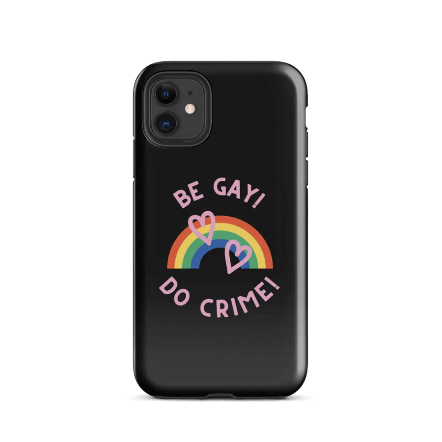 Rainbow Rebellion iPhone® Tough Case - Black product image (2)