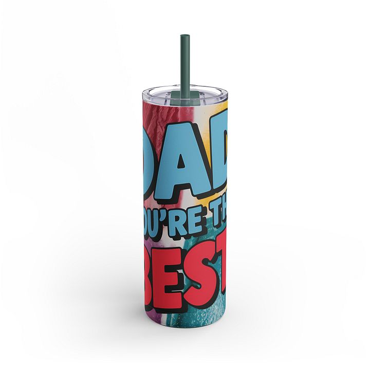 Father's Day Tumbler Wrap PNG, Dad You're The Best, Colorful Gift For Dad, Personalized Tumbler Wrap, Digital Download, Father's Day Gift product image (2)