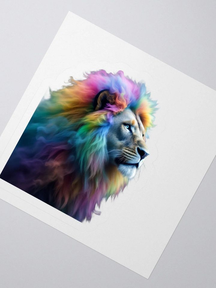 Rainbow Lion Kiss Cut Stickers product image (4)