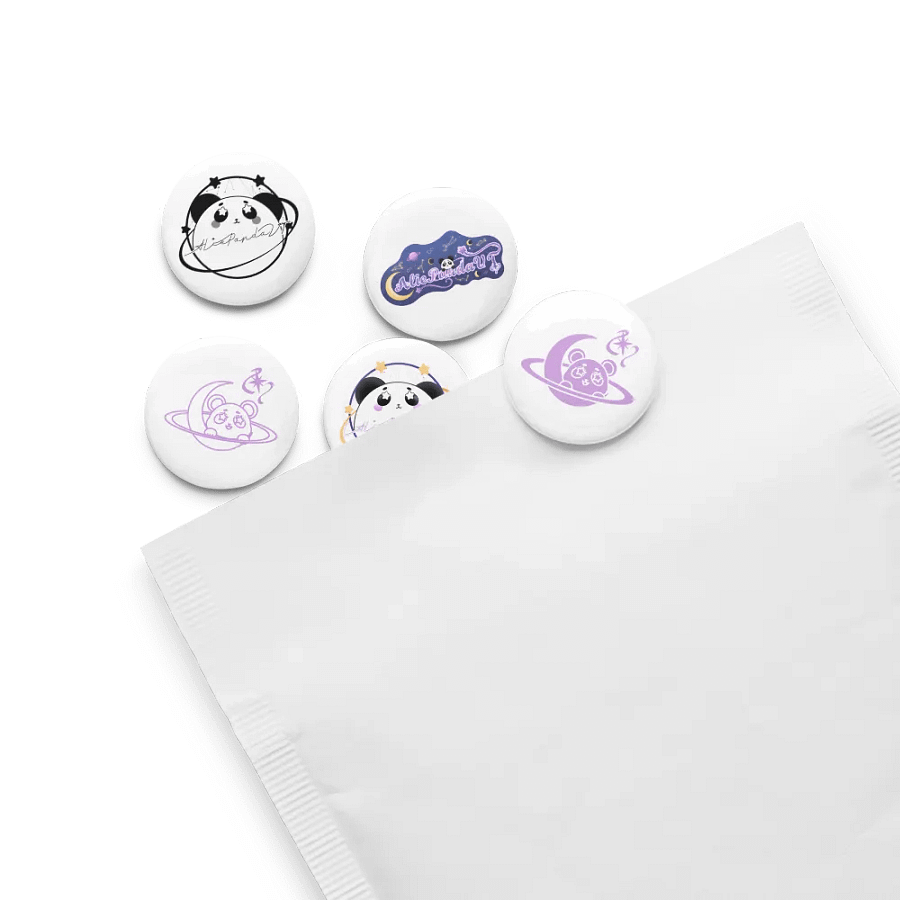 Glossy Set: 5 Pin Buttons Collection product image (8)