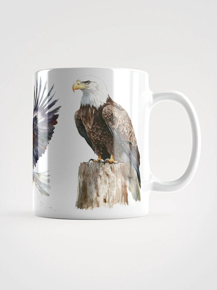 Eagle Flight White Glossy Mug product image (2)