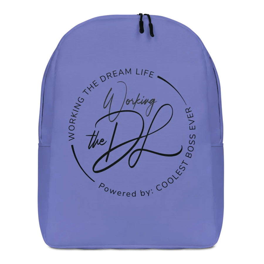 Work the Dream Life – Purple Minimalist All-Over Print Backpack for Work, Travel & Everyday Use product image (1)