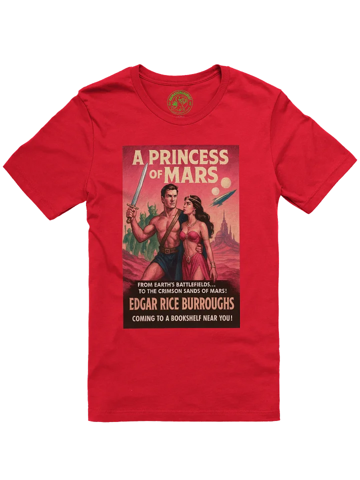 "A Princess of Mars" 1950's Faux Retro Film Poster Edgar Rice Burroughs Concert Tee Fit Unisex T-Shirt product image (1)