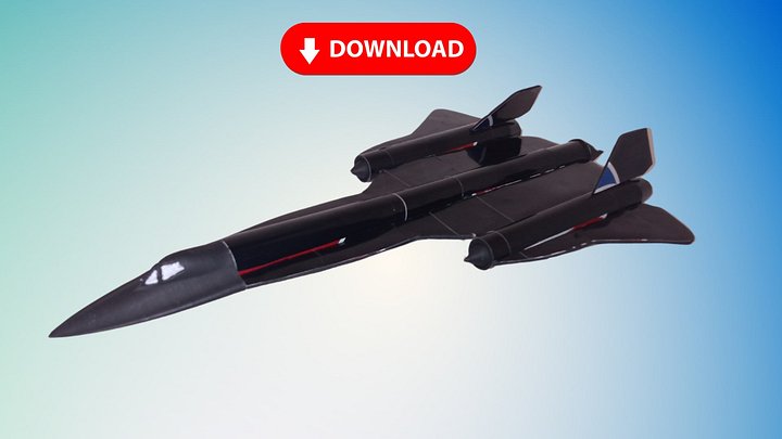 Soda Can Airplane SR-71 Blackbird DIGITAL Plans product image (2)