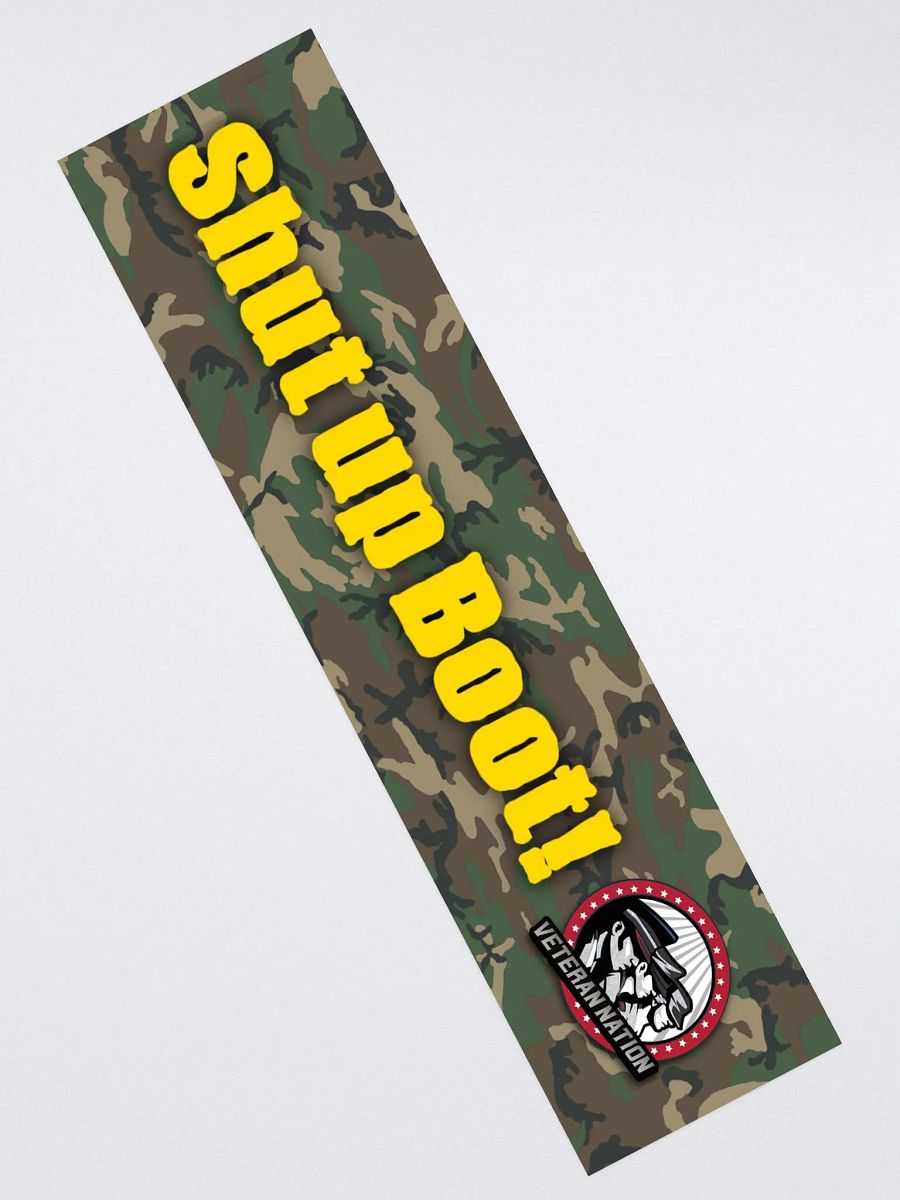 Shut up Boot Bumper Sticker product image (2)