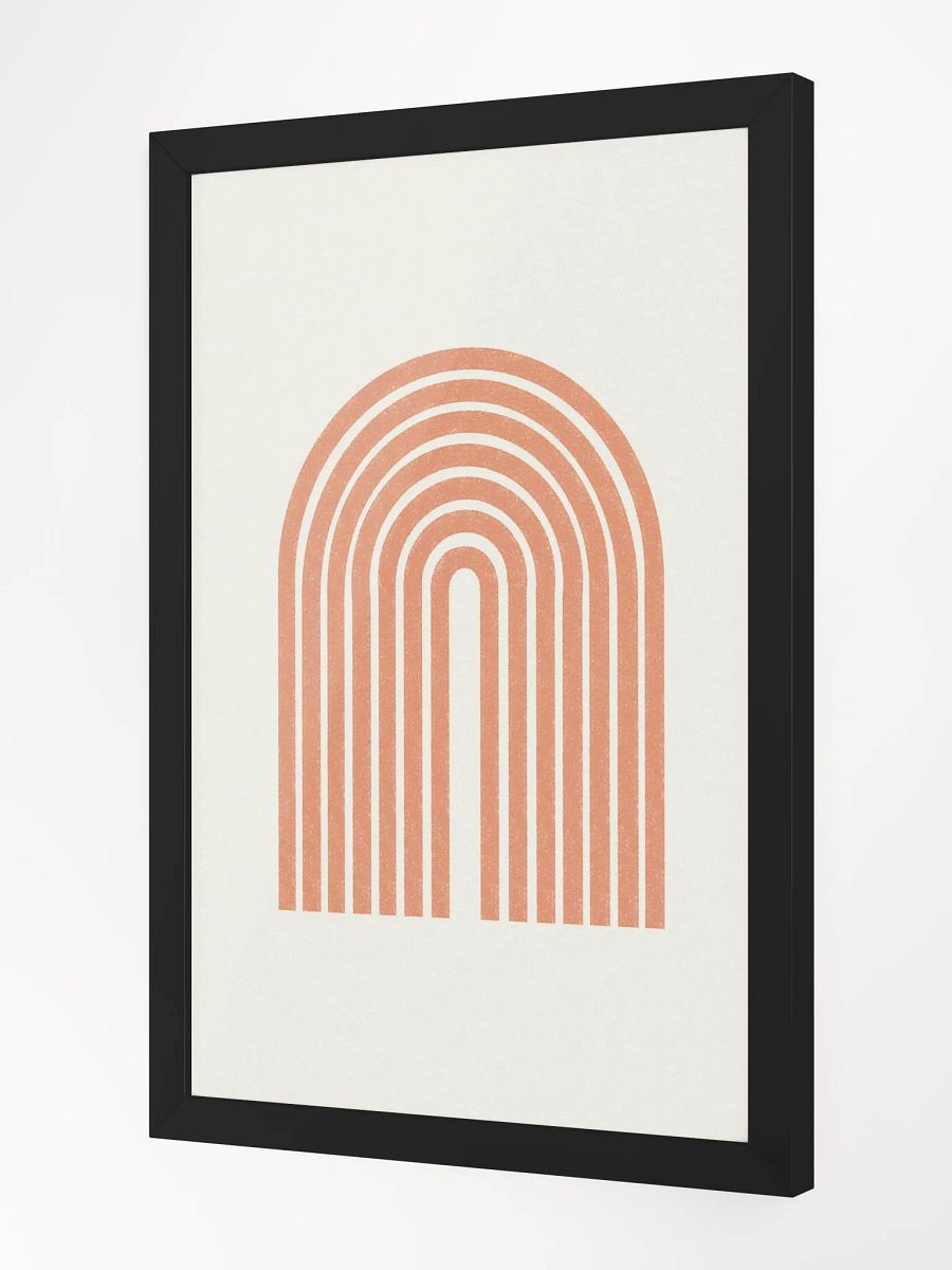 Symmetrical Coral Arch Framed Poster | Elegant and Modern Wall Art product image (1)