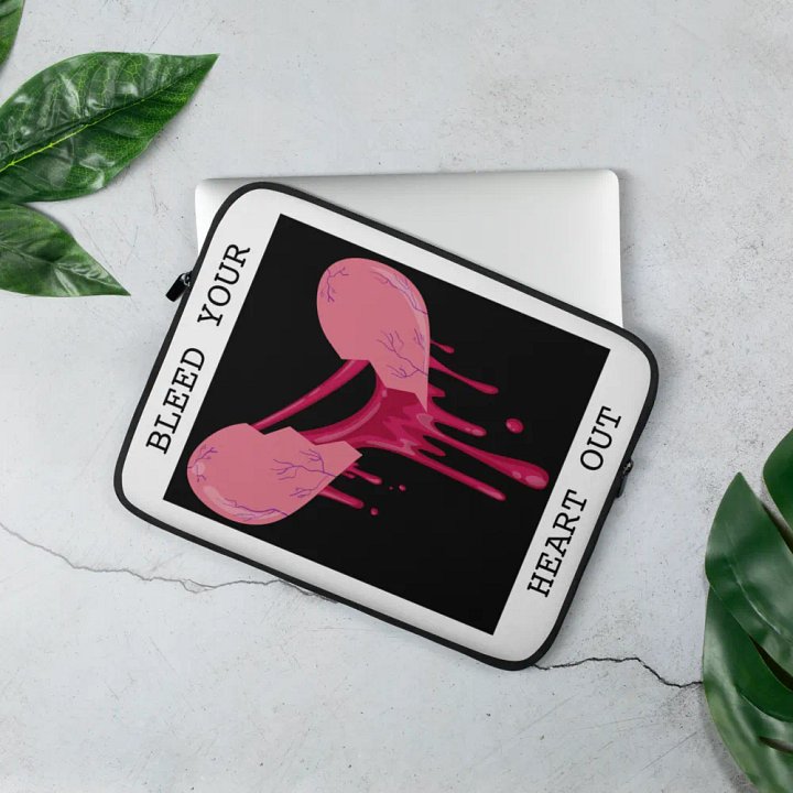 Bleed Your Heart Out Laptop Bag (Digital) product image (3)