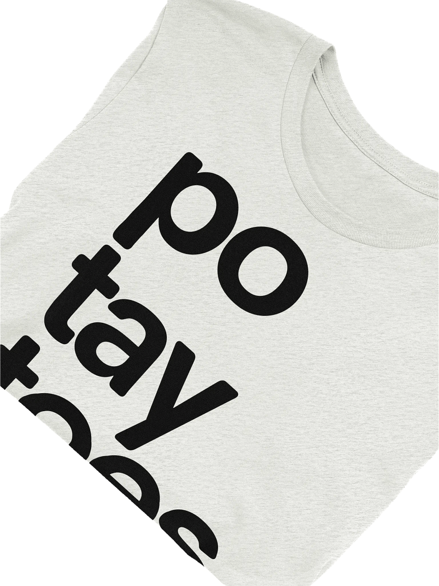 🥔 T-Shirt (Ash White) product image (5)