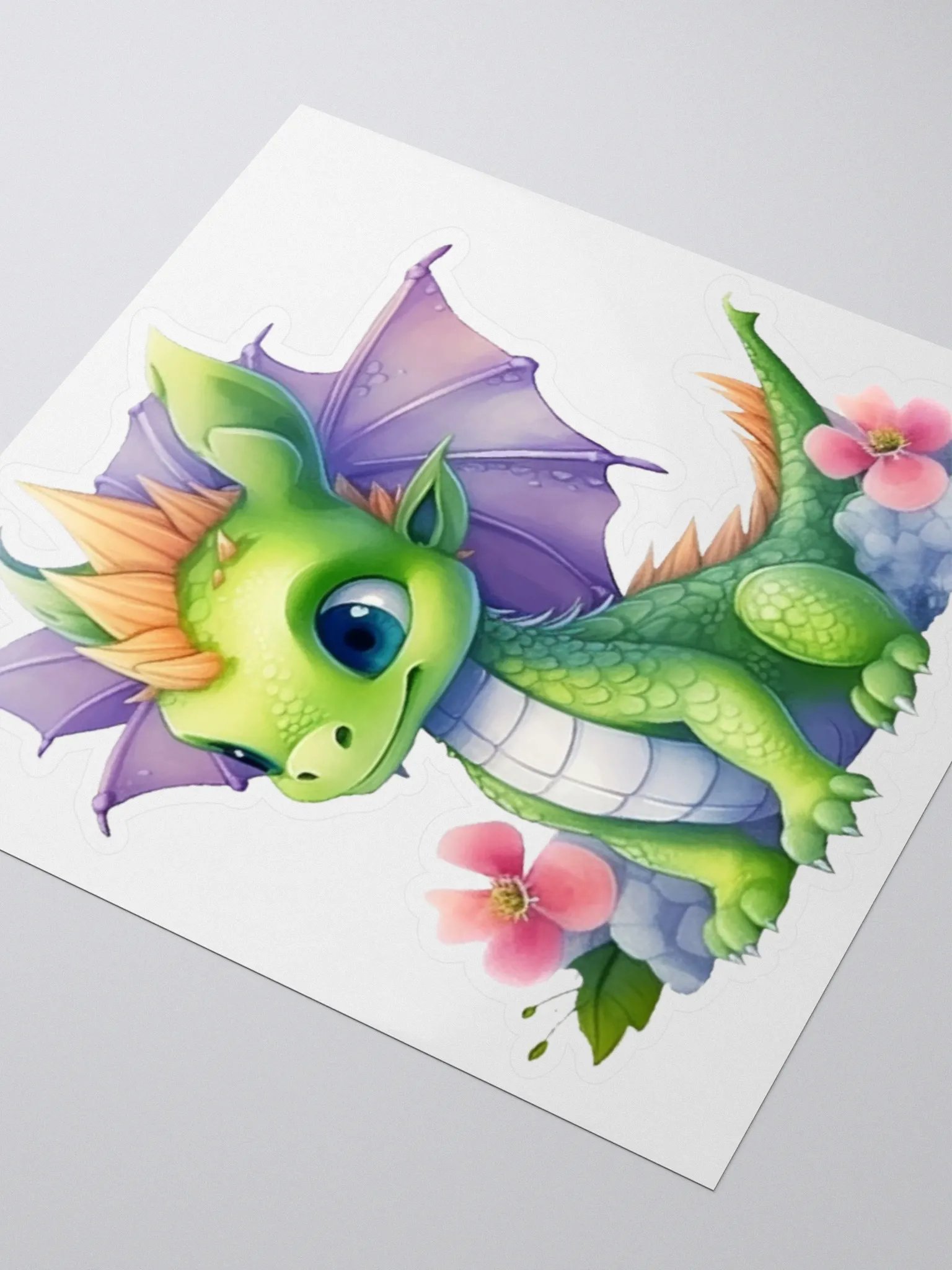Whimsical Dragon Kiss Cut Stickers product image (8)
