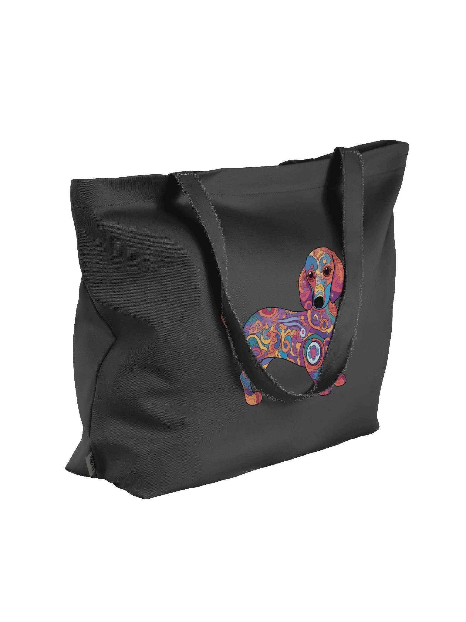 Psychedelic Dachshund #2 - Eco-conscious Organic Cotton Tote product image (5)
