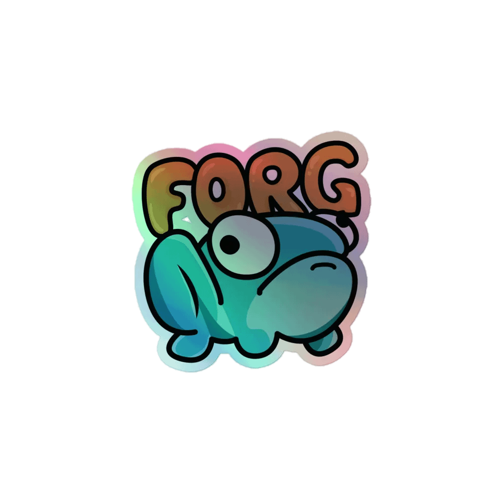 Holographic Forg Sticker product image (3)